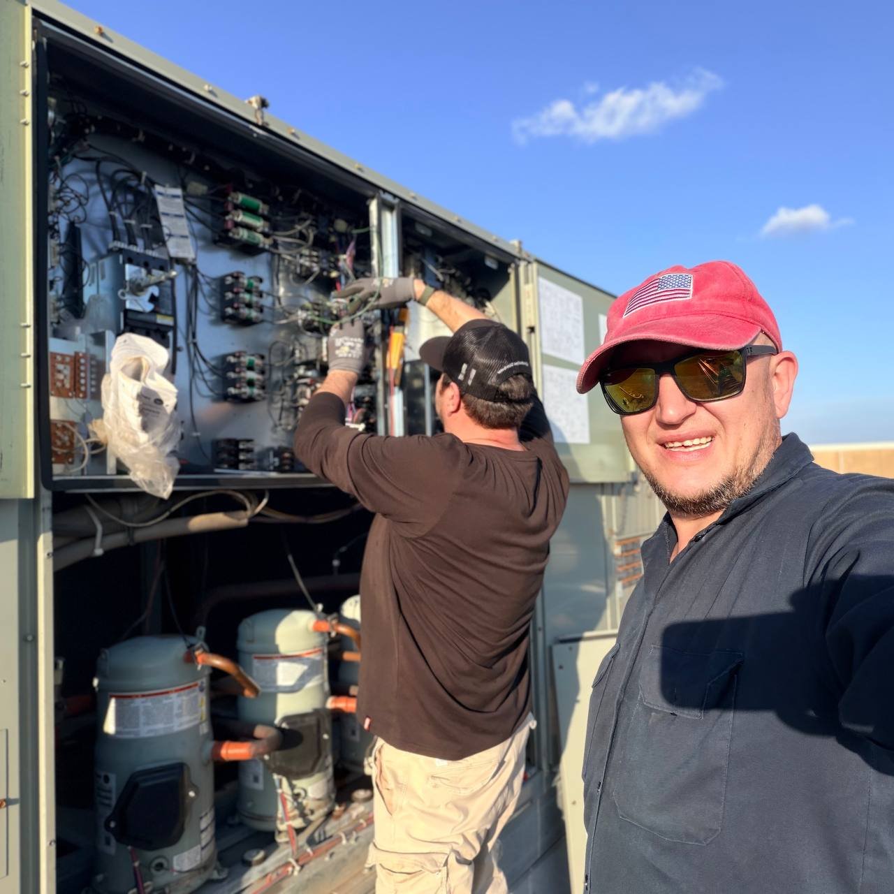commercial HVAC Celina TX – TechBridge Pacific technician rooftop unit service